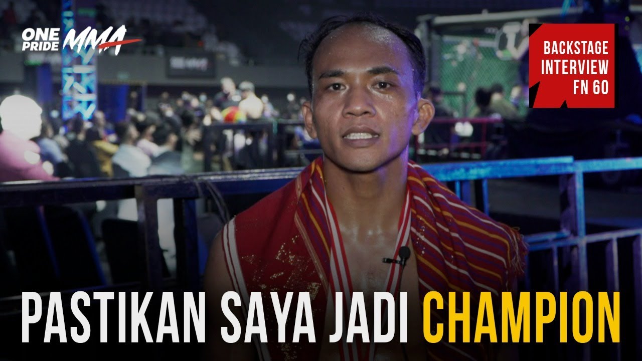 FRANSTITUS TARIGAN: PASTIKAN SAYA JADI CHAMPION | BACKSTAGE INTERVIEW ONE PRIDE MMA backdrop