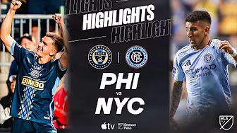 Philadelphia Union vs. New York City FC | Full Match Highlights | 2025 Supporters' Shield Clinched!