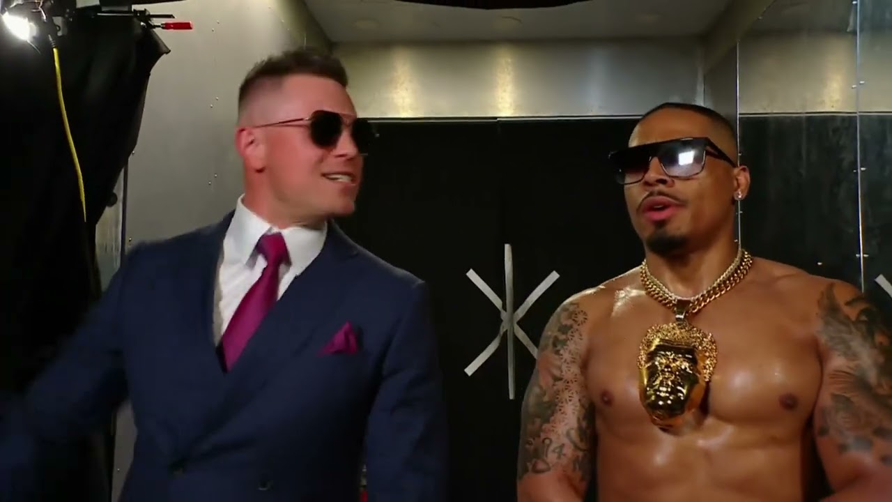 The Miz and Carmelo Hayes talks about Aleister Black: SmackDown, May. 9, 2025