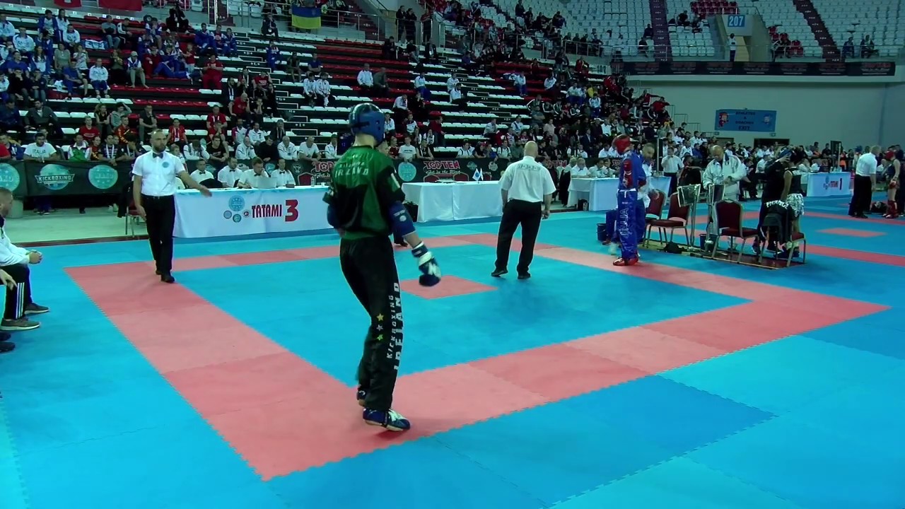Davide Guffanti v Conor McGlinchey WAKO World Championships 2019 background