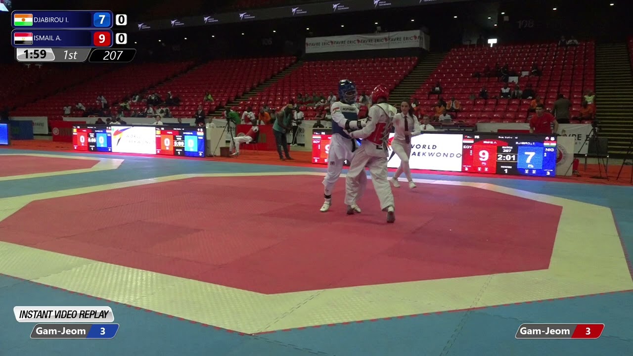 207 K44 SF Men 58kg Male Ide oumarou DJABIROU Abdelrahman ISMAIL AHMED ABDELBASET | AFQT background