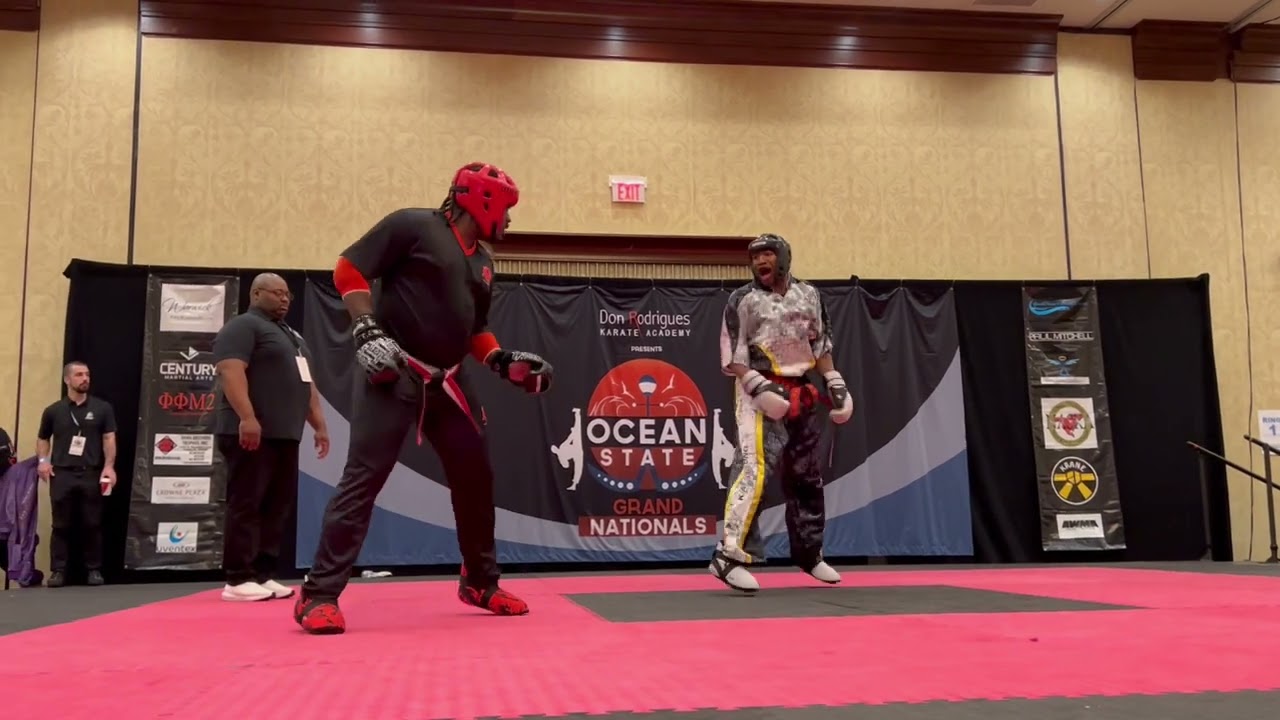 Kameren Ali vs Anthony Merricks Men's Heavyweight Sparring Finals - Ocean State Grand Nationals 2024 background
