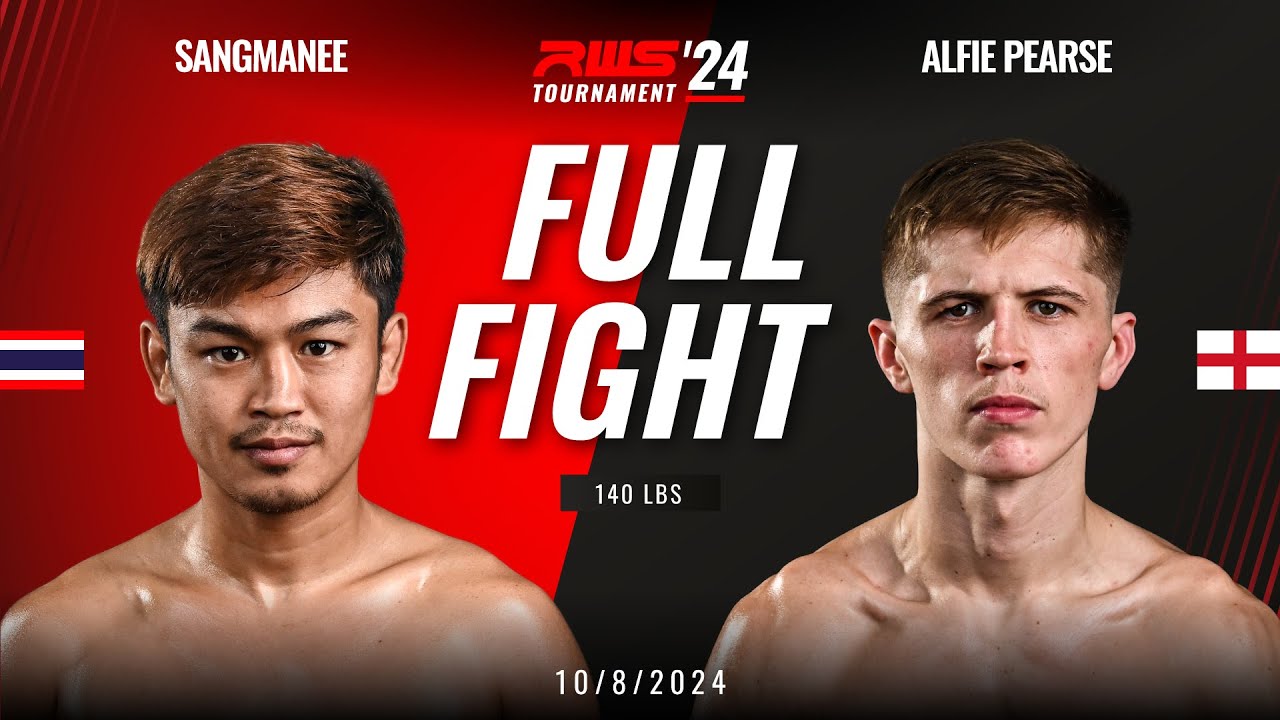 Full Fight l Sangmanee Sookdainhailao vs Alfie Pearse Sor. Dechapan I RWS background
