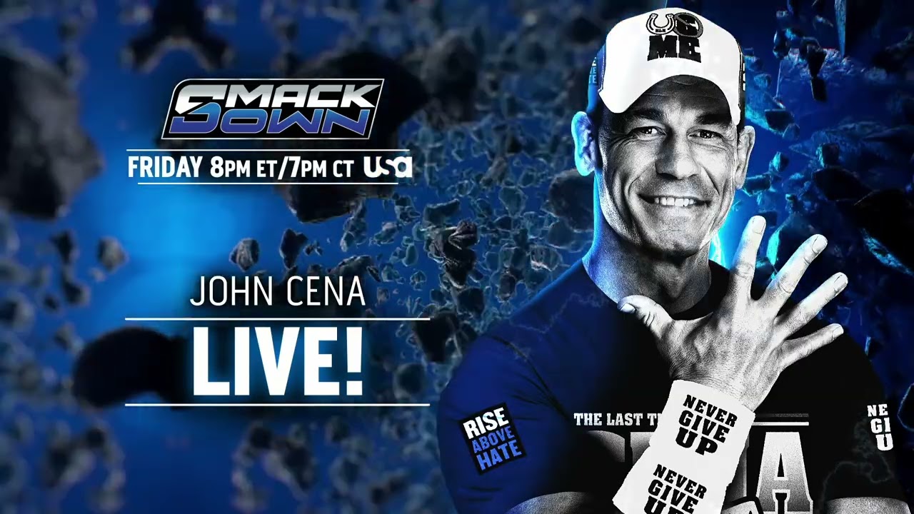 John Cena will be this friday at SmackDown | Raw Aug 4, 2025 background