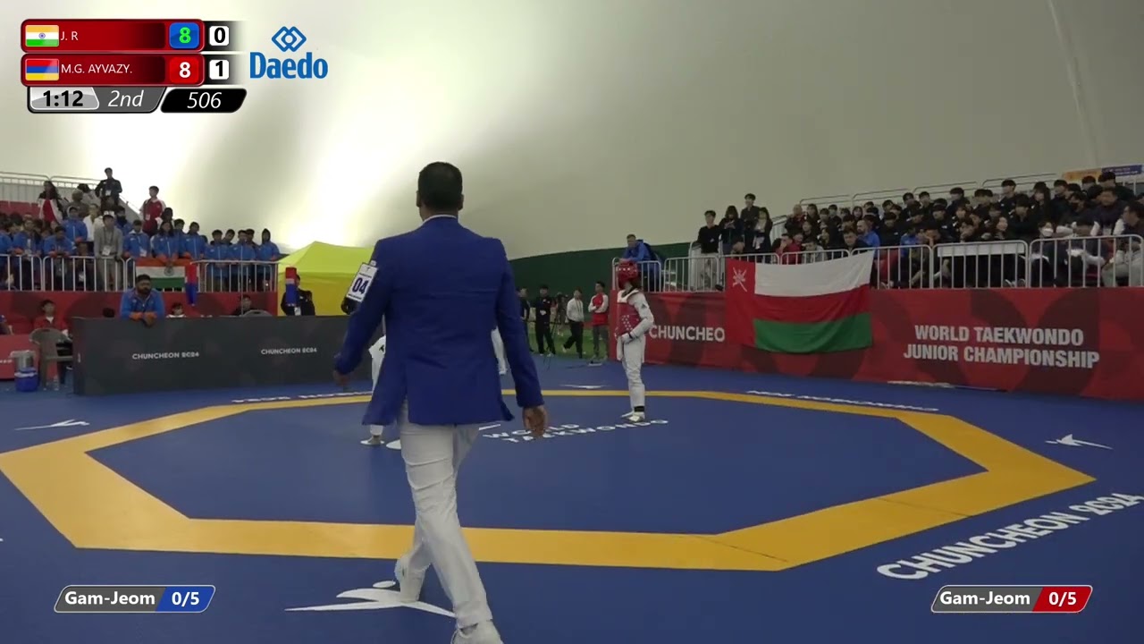 506 Round of 64 Women 44kg IND J R ARM M G AYVAZY