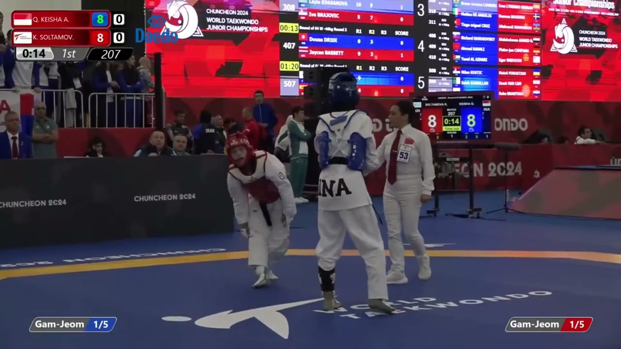207 Round of 64 Women 46kg INA KEISHA AZZAHRA Queenita AIN SOLTAMOVA Kamilla
