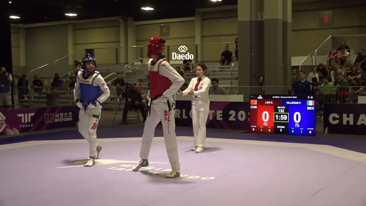 132 Round of 16 W 57kg MEX F VILLEGAS CHN Z LUO PGM background