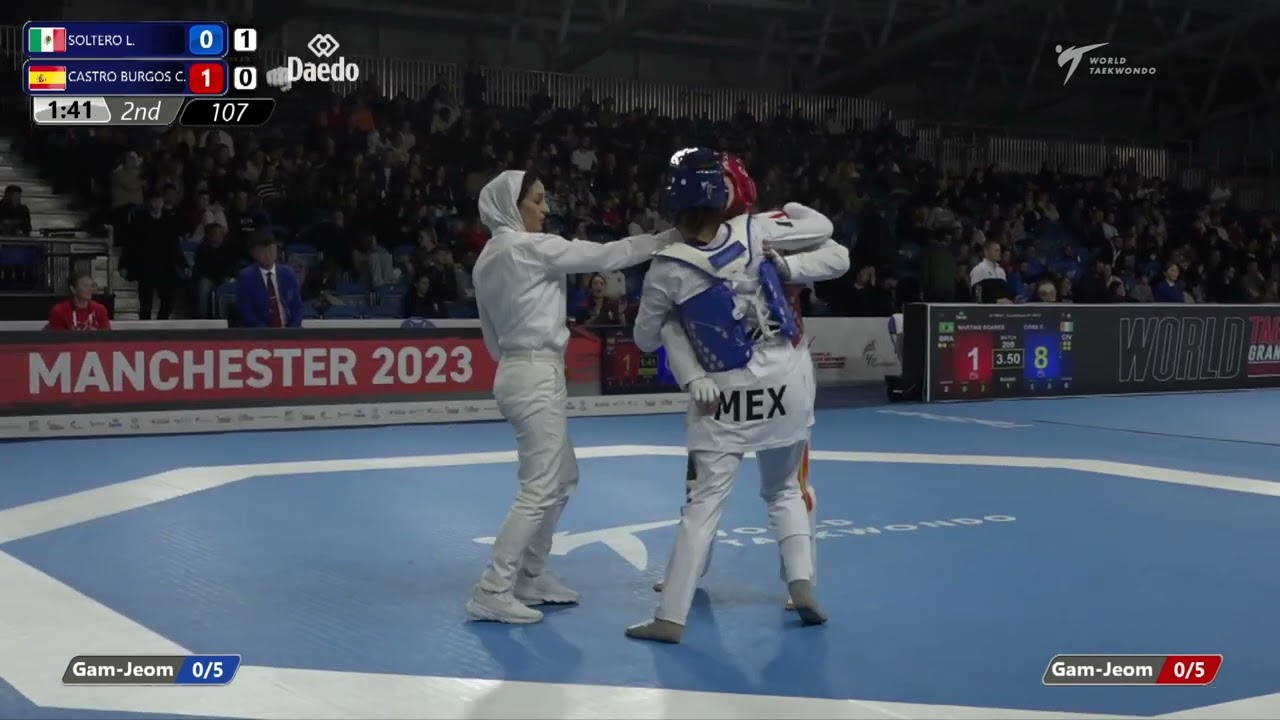 107 Round of 16 WOMEN W 67KG MEX SOLTERO L ESP CASTRO BURGOS C