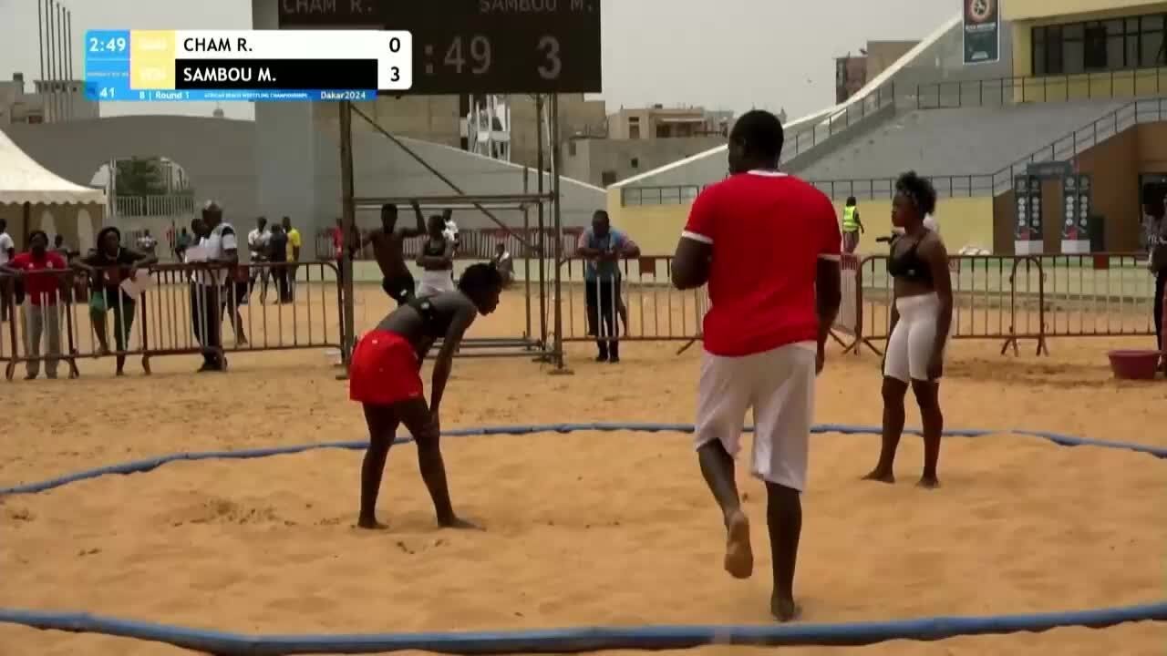 Rohey CHAM (GAM) vs. Mama Marie SAMBOU (SEN) | 2024 African Championships | Rnd 1 | BW_W 60 kg