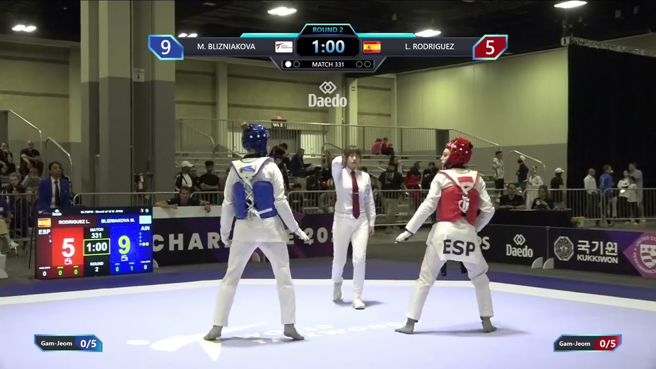 331 Round of 16 W 57kg AIN M BLIZNIAKOVA ESP L RODRIGUEZ PGM