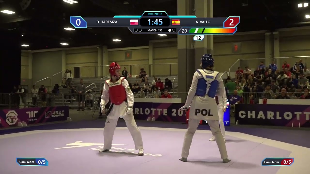 133 Round of 16 W +67kg POL D HAREMZA ESP A VALLO PGM
