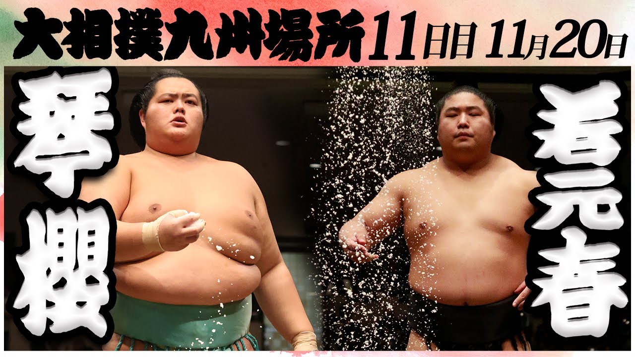 大相撲 琴櫻ー若元春 <令和6年九州場所・11日目>SUMO background