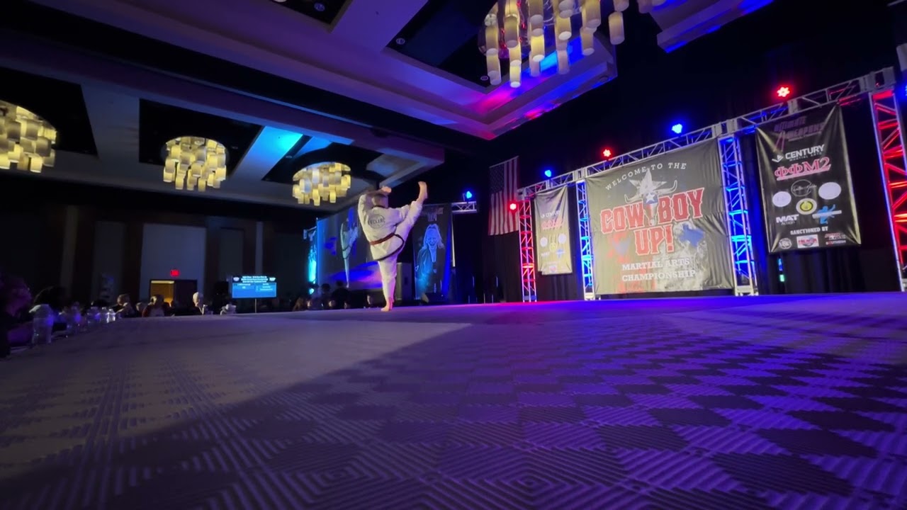 William Smart Men's Traditional Forms Overall Grands - Cowboy Up Martial Arts Championships 2024 backdrop