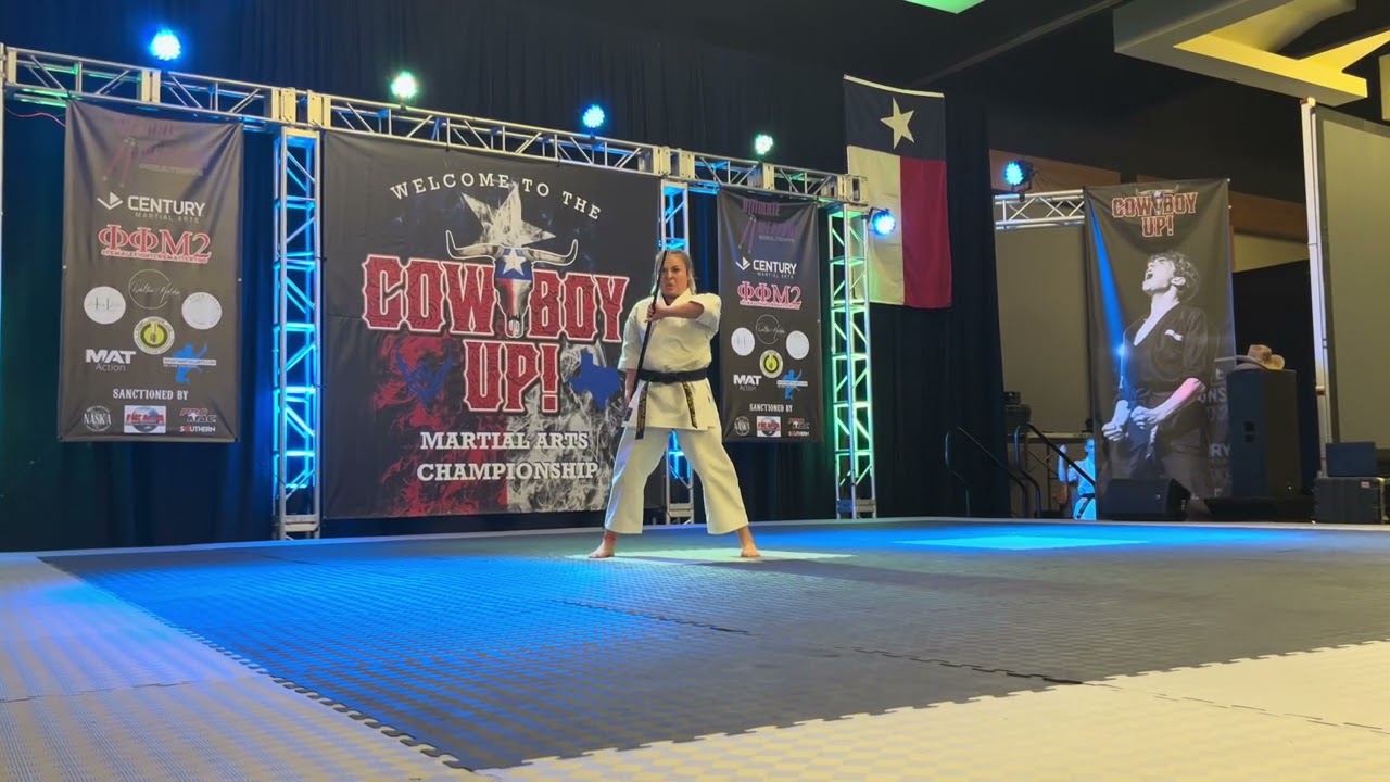 Kodi Molina 14-17 Girls Traditional Weapons Grands - Cowboy Up Martial Arts Championships 2024 background
