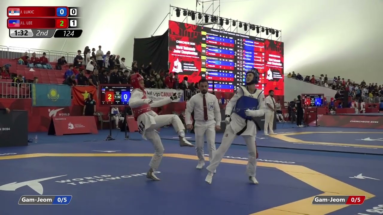 124 Round of 16 Women 55kg SRB J LUKIC HAI J L LEE