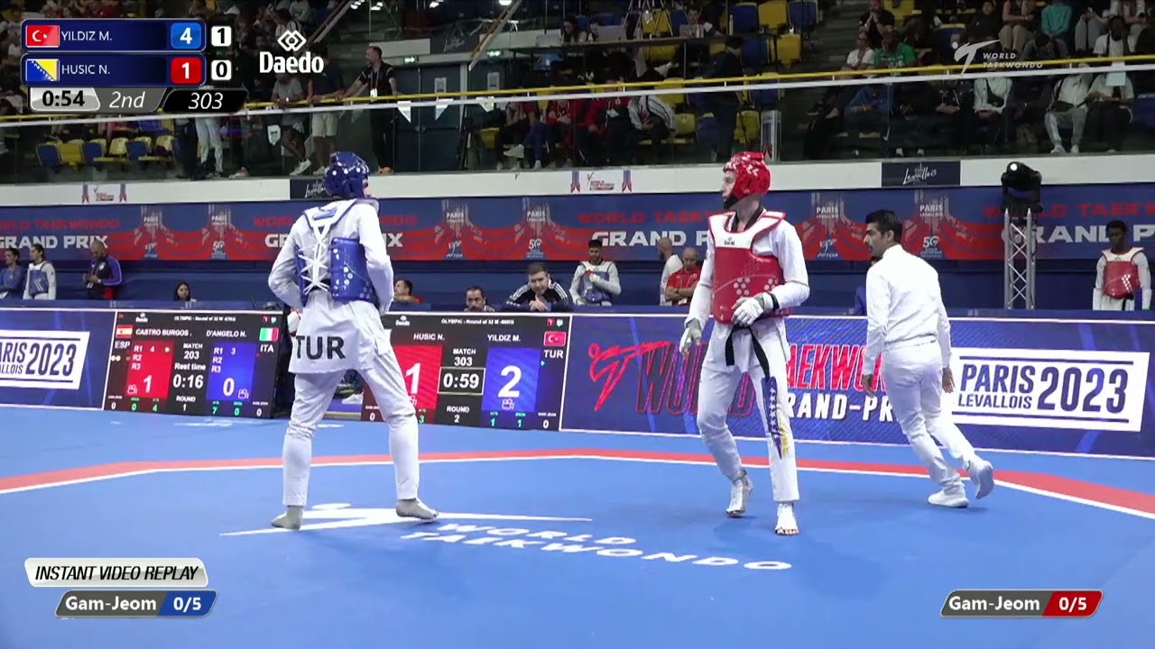 303 Round of 32 MEN M 80KG TUR YILDIZ M BIH HUSIC N