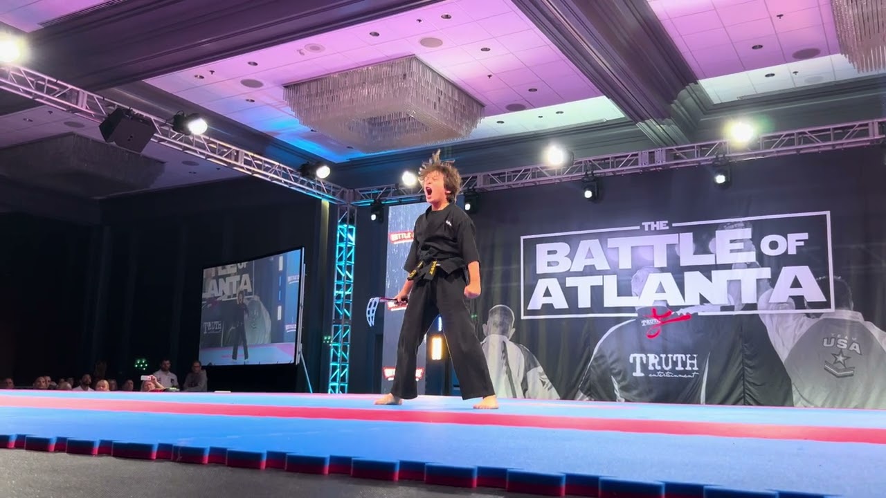 Michael Molina 13 & Under Boys Weapons Overall Grand Championship - Battle of Atlanta 2024 backdrop