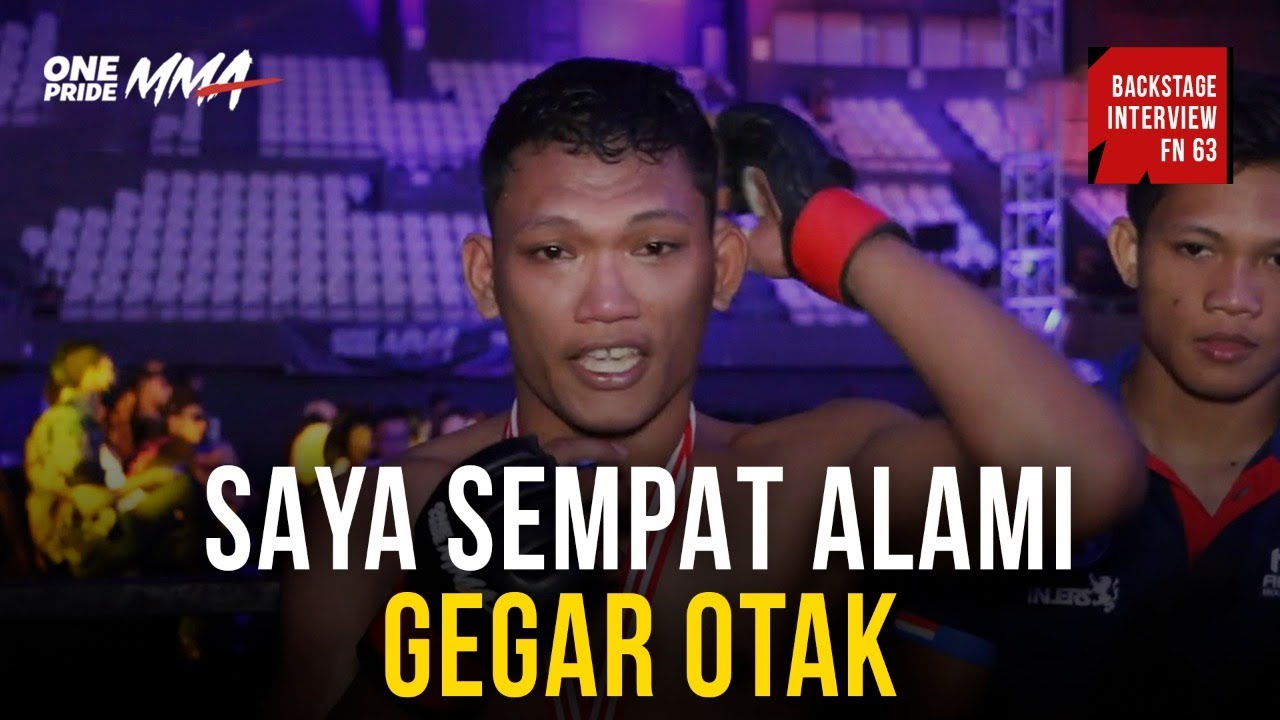 Ananda Wahyu: Saya Sempat Alami Gegar Otak | Backstage Interview One Pride MMA background