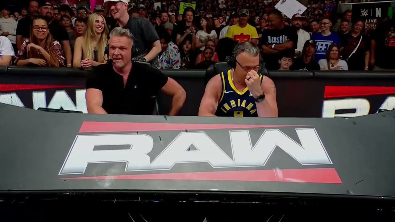 Michael Cole & Pat McAfee gives they support to the Indiana Pacers: Raw, Jun. 2, 2025 background