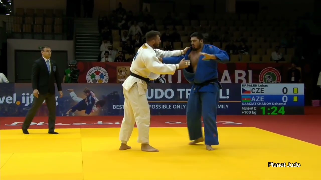 Lukas KRPALEK 🇨🇿 🆚️ Dzhamal GAMZATKHANOV 🇦🇿 | 2 раунд /+100кг | Большой Шлем Абу-Даби 2023