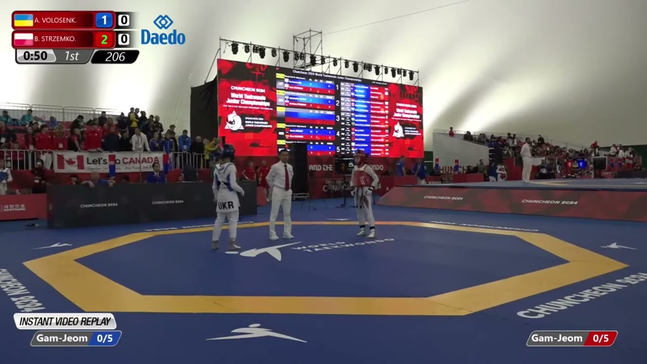 206 Round of 64 Women 46kg UKR VOLOSENKO Anastasiia POL STRZEMKOWSKA Barbara