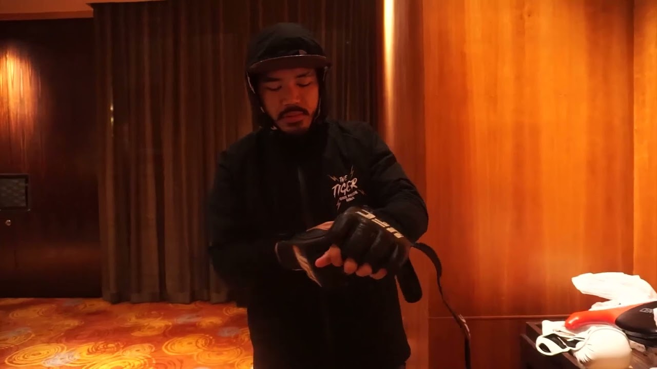 (Day 1) Angga Hans Wearing UFC Gloves and Engaged In a Little Exercise In Hotel | Road To UFC backdrop