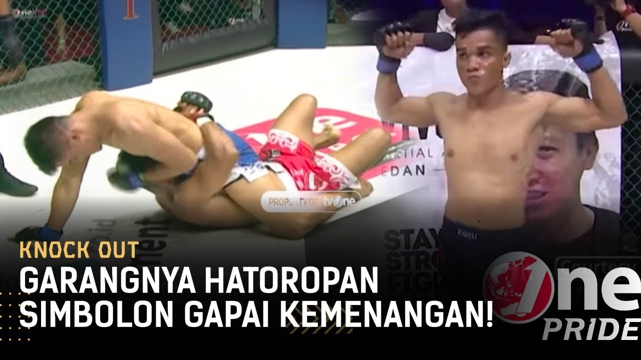 Lawan Terjungkal! 🔥 Panasnya Tensi Pertandingan Hatoropan Simbolon || Best Knock Out One Pride MMA background