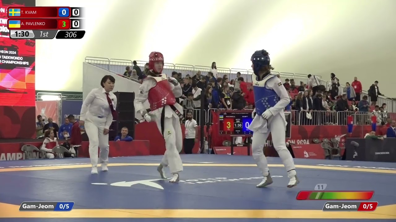 306 Round of 64 Women 63kg SWE T KVAM UKR A PAVLENKO