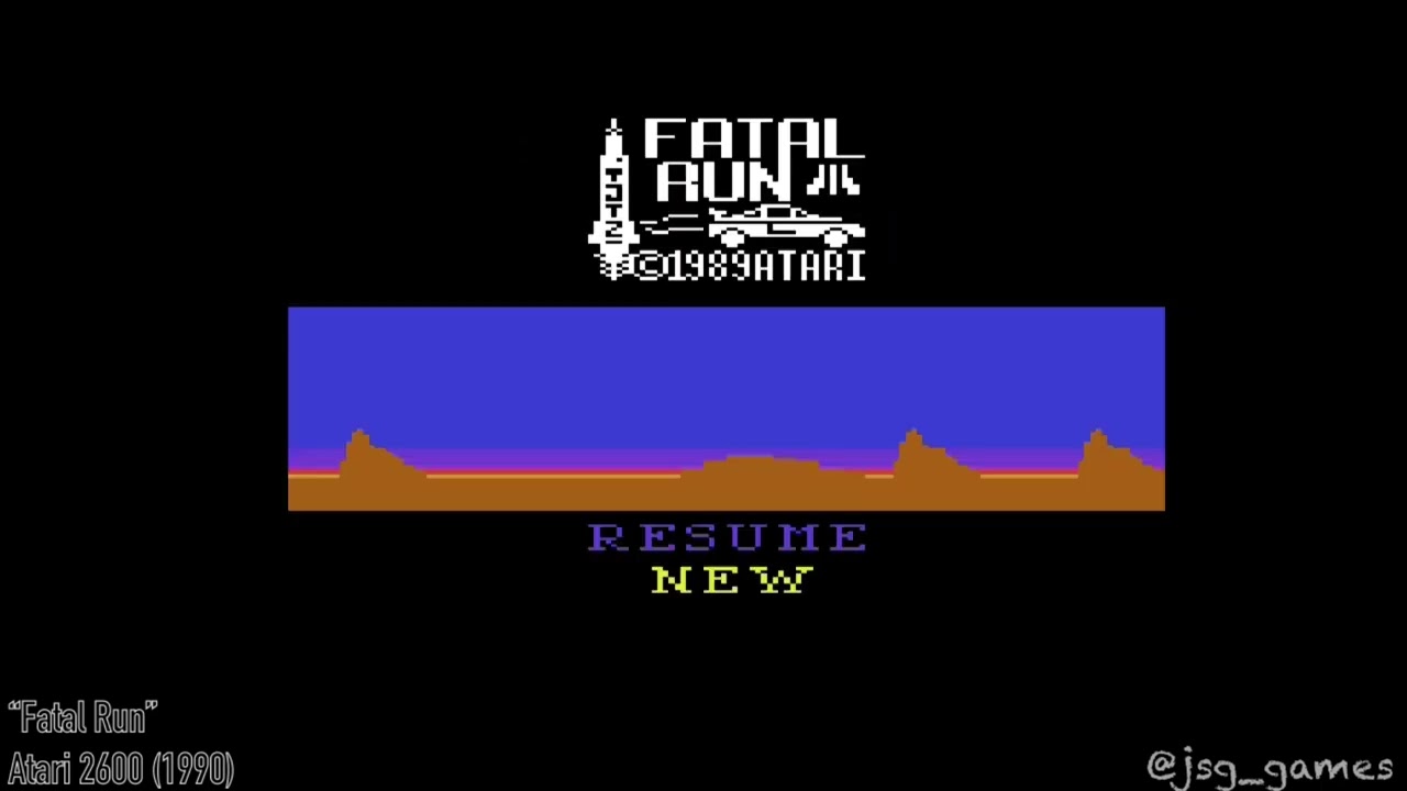 Fatal Run - Atari 2600 (1990) background