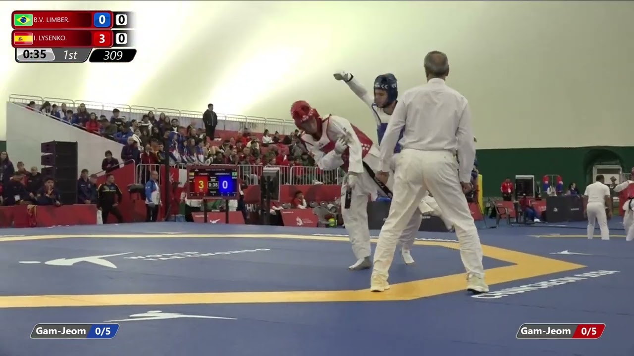 309 Round of 32 Men +78kg BRA B V LIMBER ESP I LYSENKO backdrop
