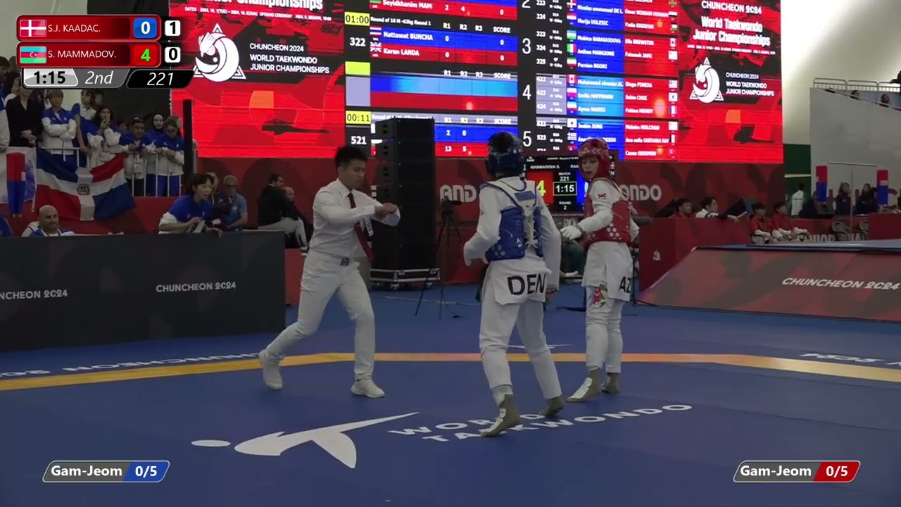 221 Round of 16 Women 52kg DEN S J KAADAC AZE S MAMMADOV