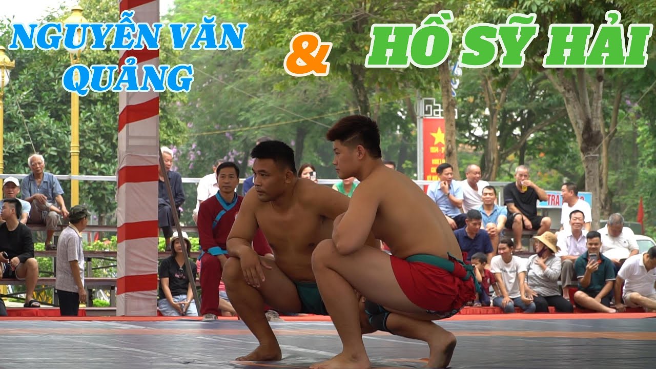 Hạng 96 kg xanh chín giữa Nguyễn Văn Quảng Thừa Thiên Huế và Hồ Sỹ Hải CAND.mens westing. background