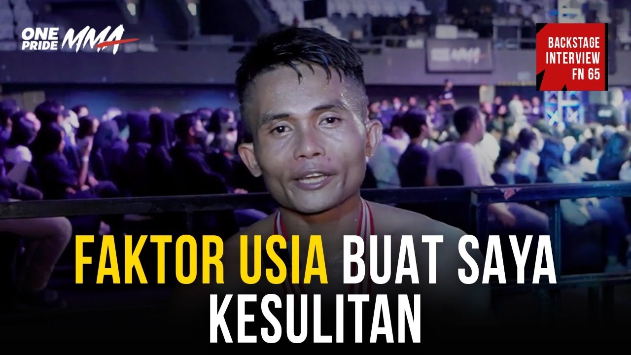 Deftontif Mangune: Faktor Usia Buat Saya Kesulitan | Backstage Interview One Pride MMA background