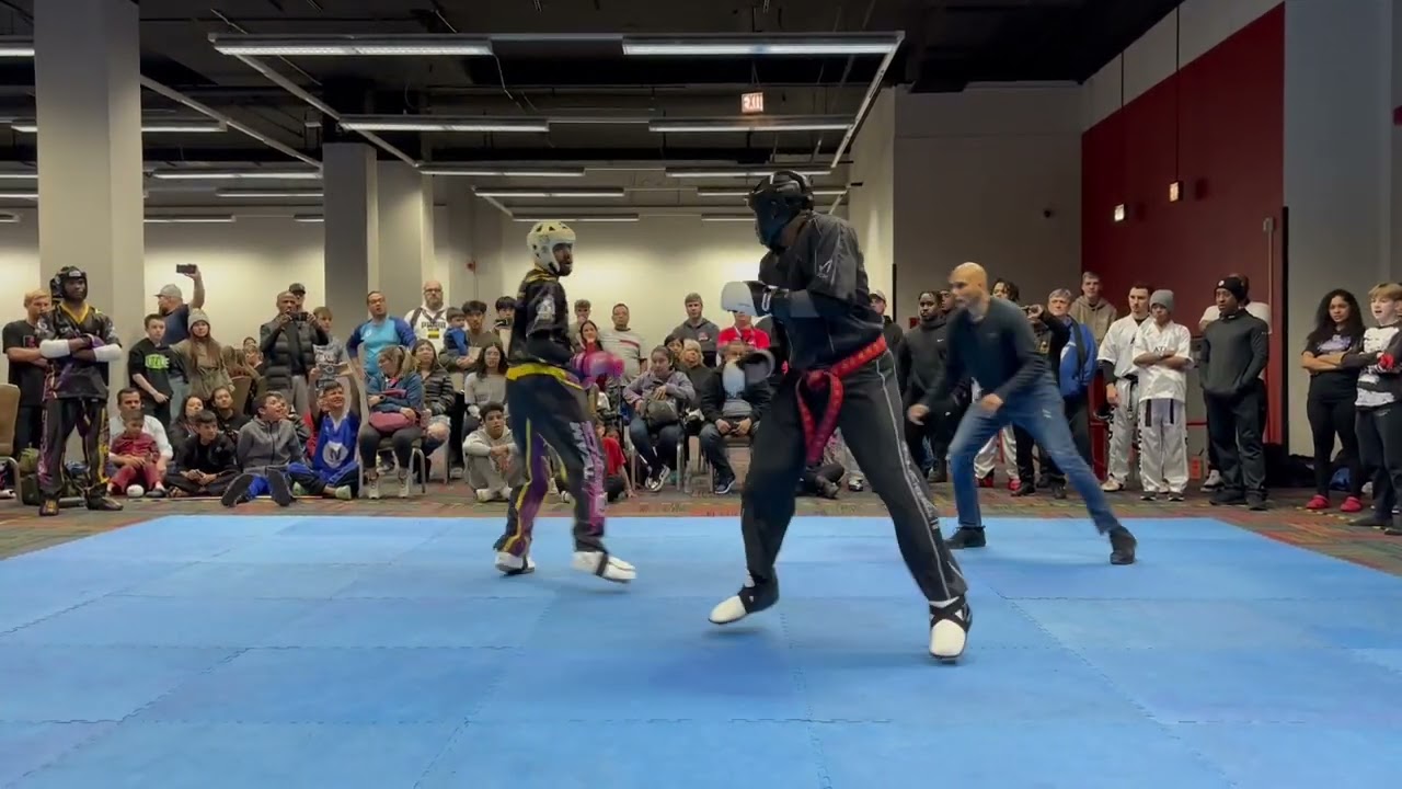 Team Paul Mitchell vs Team Straight Up Men's Team Sparring Semifinals - AKA Warrior Cup 2024 background