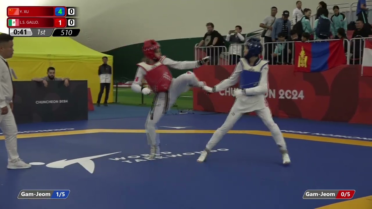510 Round of 32 Women 52kg CHN Y XU MEX L S GALLO