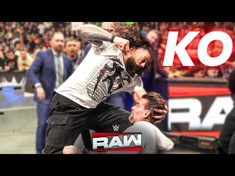 ROMAN REIGNS SE RÉVEILLE ! CM PUNK KO 😱 | WWE RAW (23/03/2026)