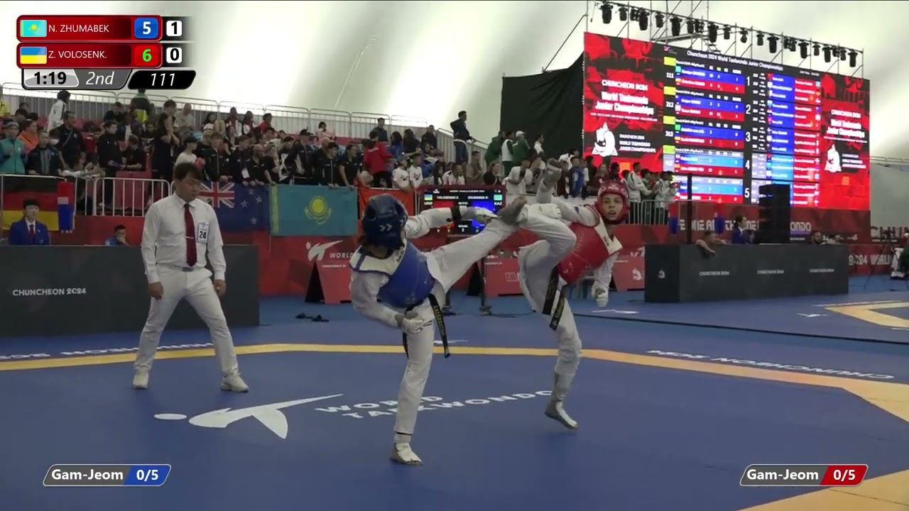 111 Round of 32 Women 49kg KAZ N ZHUMABEK UKR Z VOLOSENK