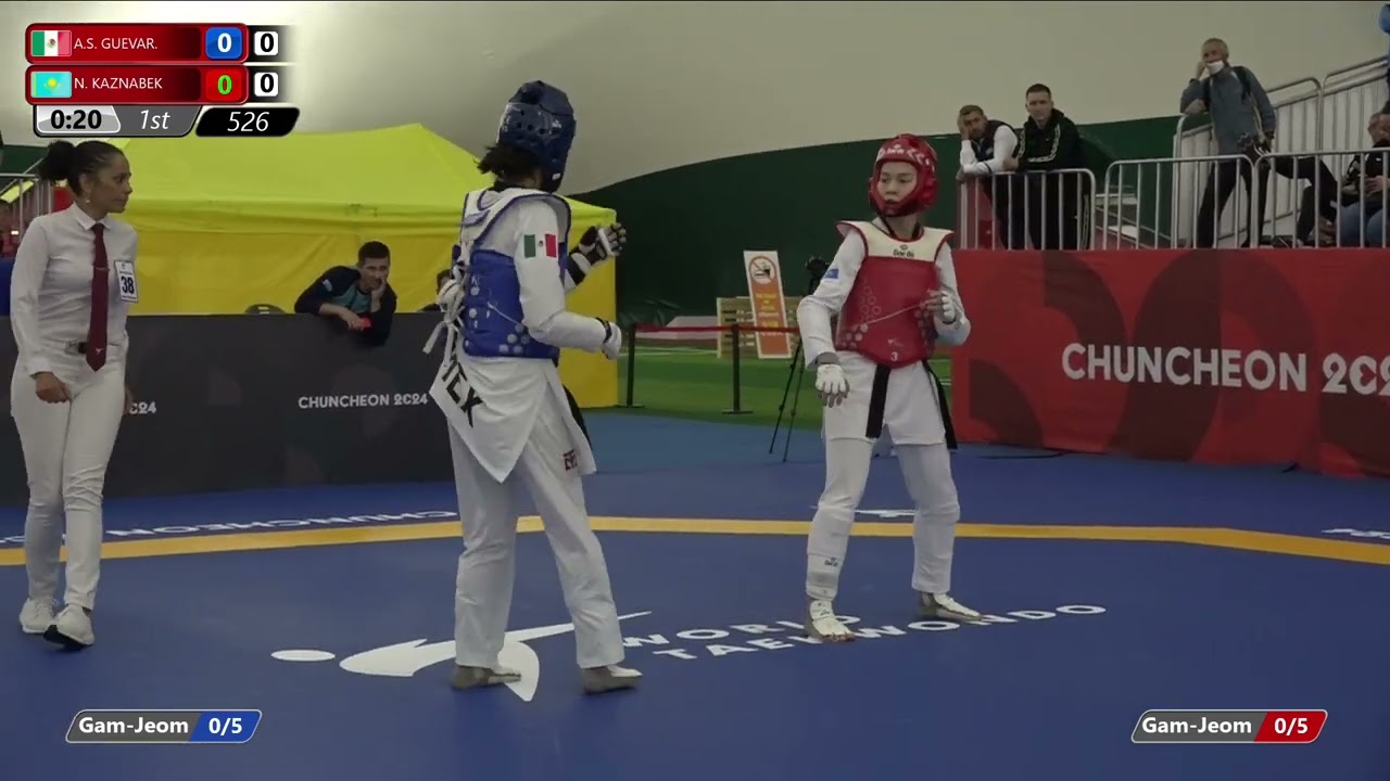 526 Quarterfinals Women 59kg MEX A S GUEVAR KAZ N KAZNABEK