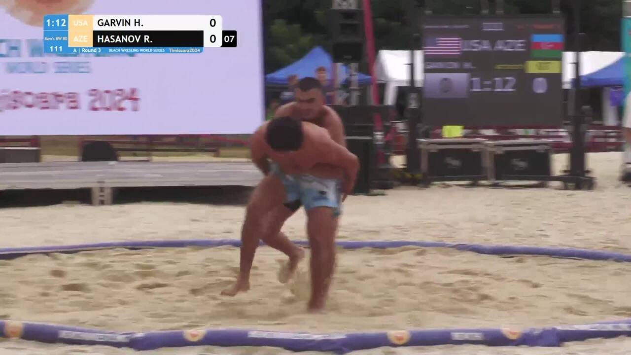 Hunter James GARVIN (USA) vs. Ramiz HASANOV (AZE) • A | Round 3 • Men's BW 80Kg