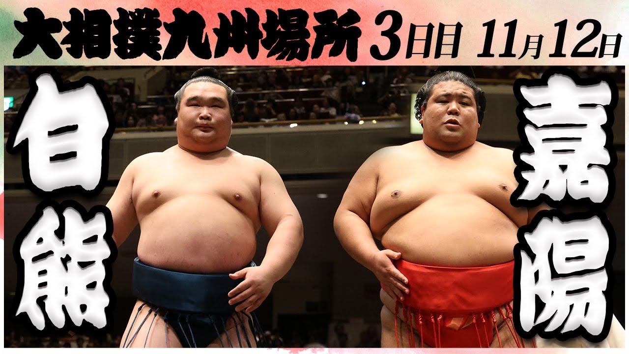 大相撲 白熊ー嘉陽 <令和6年九州場所・3日目>SUMO