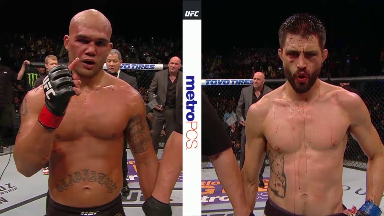 UFC 195: Robbie Lawler and Carlos Condit Octagon Interviews