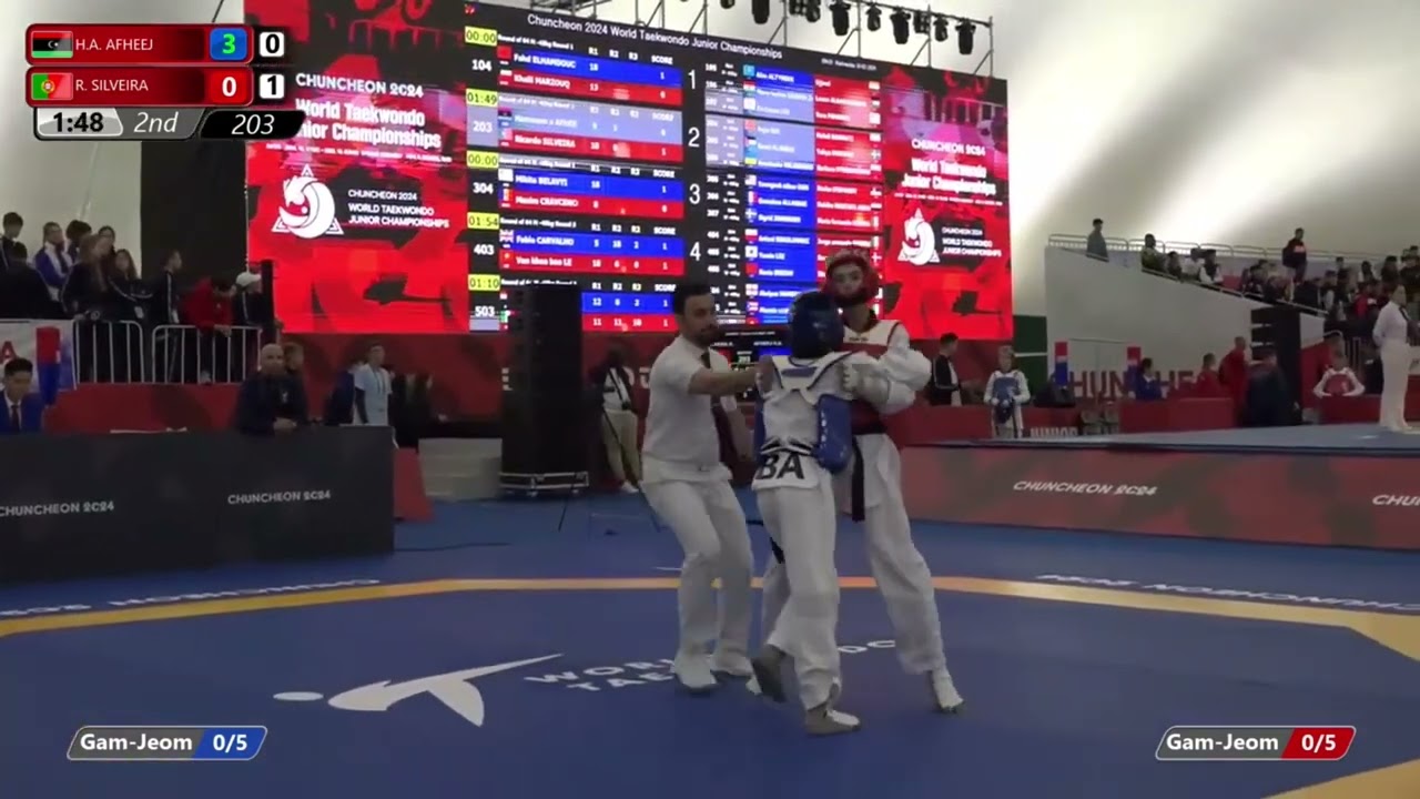 203 Round of 64 Men 45kg LBA AFHEEJ Hammam a POR SILVEIRA Ricardo