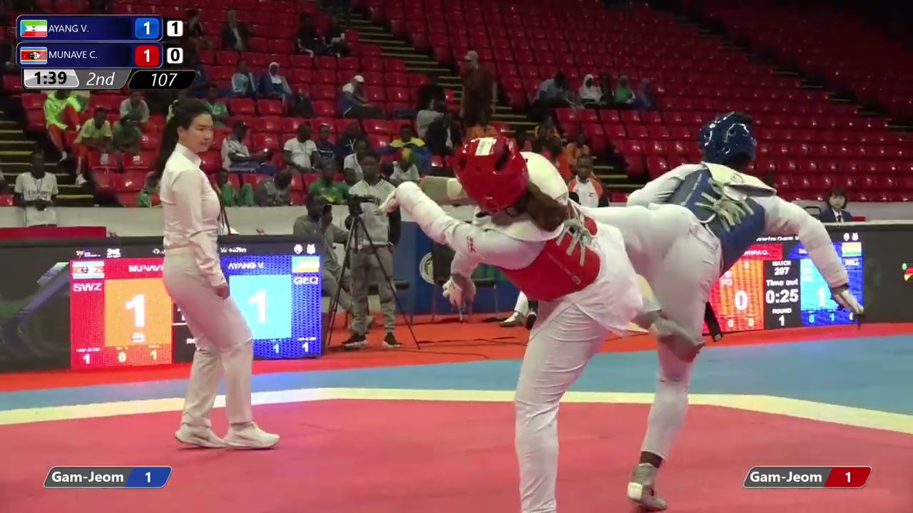 107 Quarter final W +67kg GEQ AYANG V SWZ MUNAVE C PGM| African Qualification Tournaments