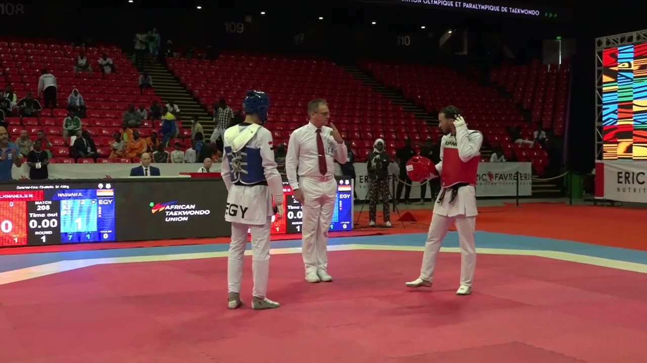 208 2 Quarter final M 68kg EGY NASSAR A CPV FERNANDES N PGM | African Qualification Tournaments