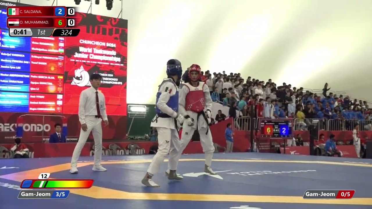 324 Round of 16 Men 68kg MEX C SALDANA EGY O MUHAMMAD
