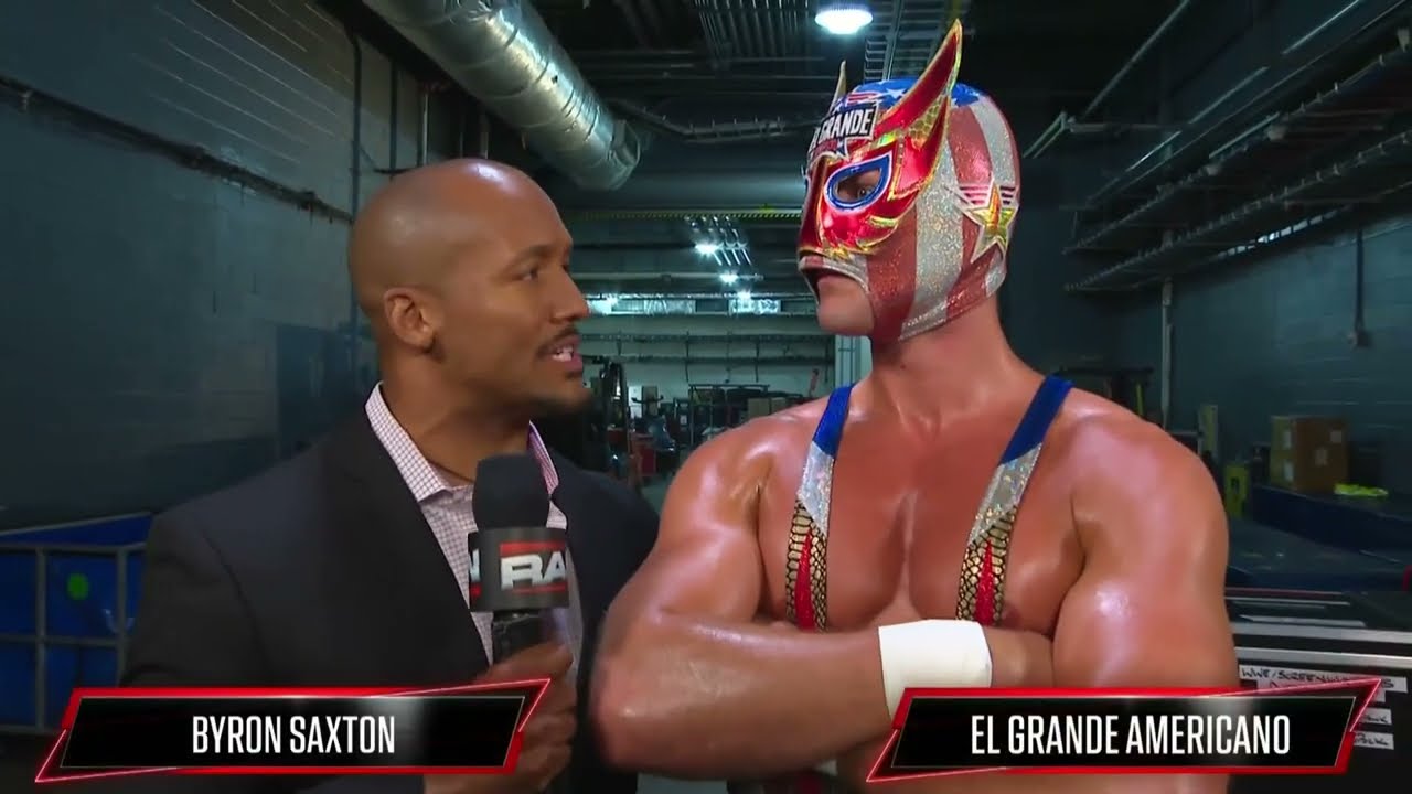 Dragon Lee confronts El Grande Americano | Raw Jul 21, 2025 background