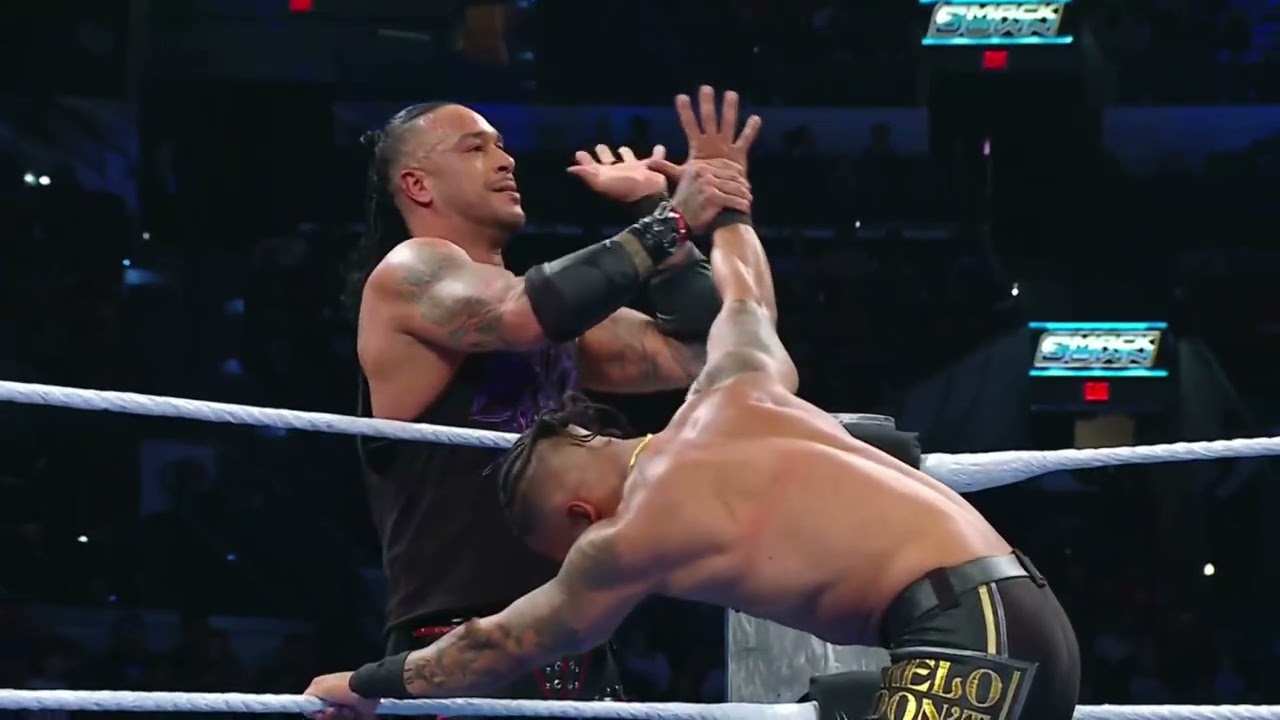 Damian Priest vs Carmelo Hayes | SmackDown Jul 18, 2025 (Part 2) background
