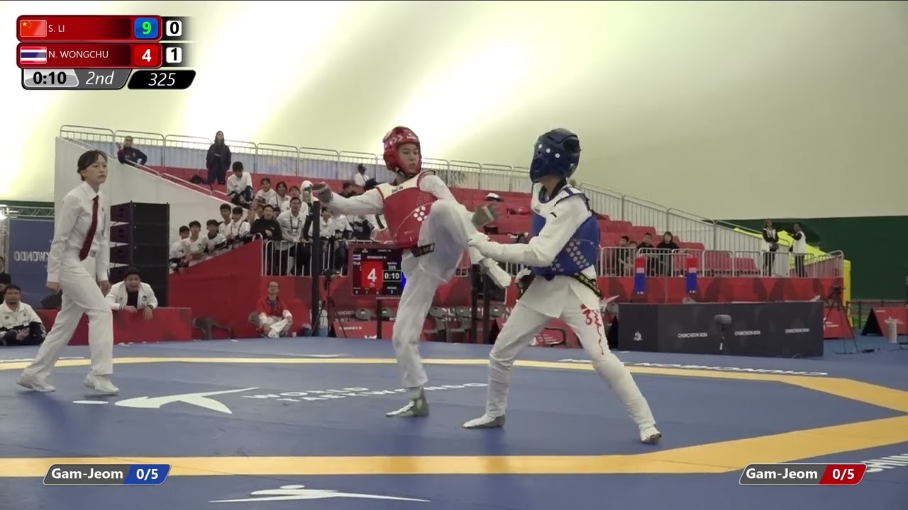 325 Quarterfinals Women 44kg CHN S LI THA N WONGCHU background