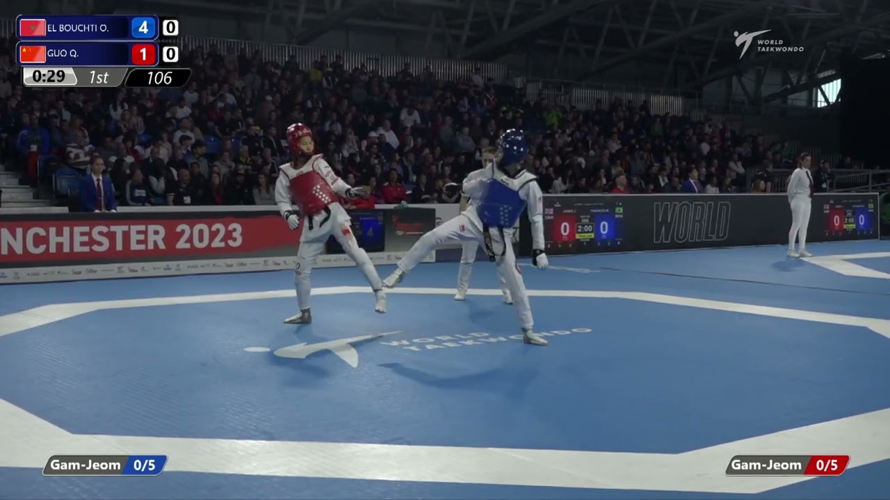 106 Round of 16 WOMEN W 49KG MAR EL BOUCHTI O CHN GUO Q background