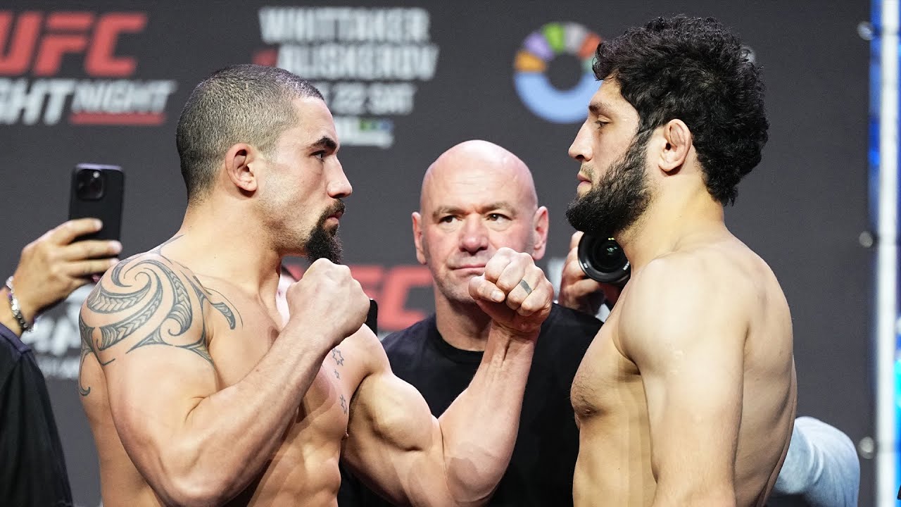 Encaradas da Pesagem | UFC Arábia Saudita: Whittaker x Aliskerov backdrop